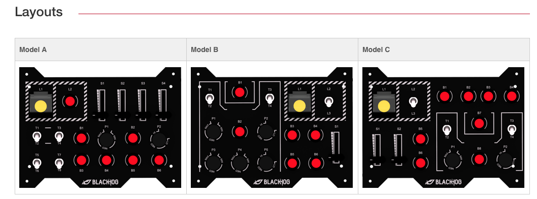 BlackHog b-explorer layouts